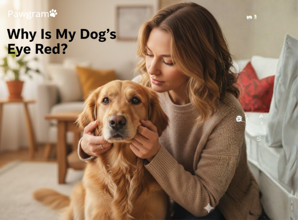 why my dog eye is red